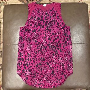 Lululemon Athletica Pink and Black Tank Top